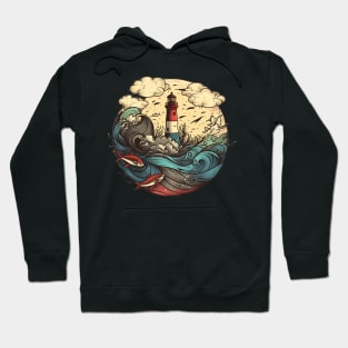 Lighthouse Colorful Art Creation V5 Hoodie